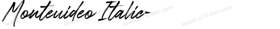 Monteuideo Italic字体转换